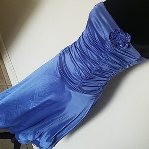 Formal cornflower blue dress